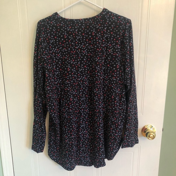 HEART LONG SLEEVE TOP HEART TEE TOP - Picture 2 of 9